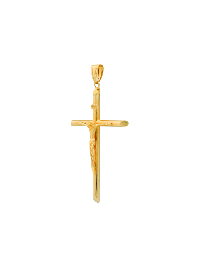 Dije Crucifijo Delgado Oro 14k