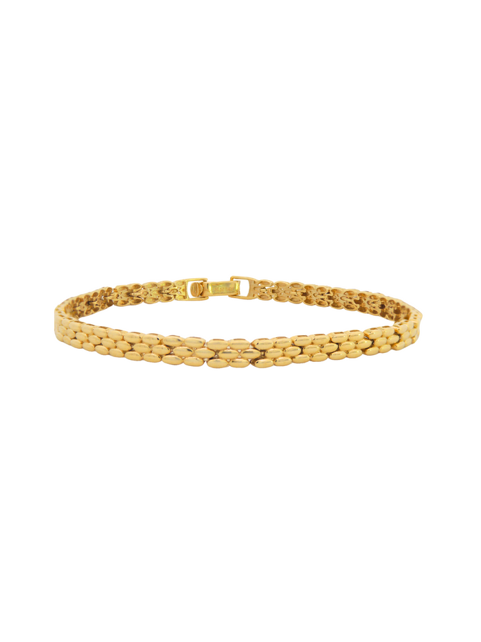 Brazalete Tejido Oro 14k