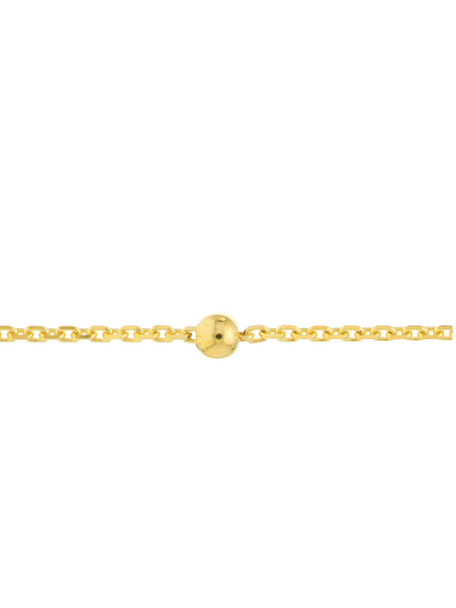 Pulsera Mini Bolitas Oro 14k