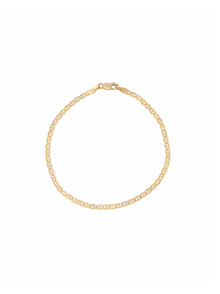 Pulsera Eslabones 2 mm Oro 14k