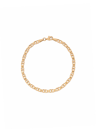 Pulsera Eslabones Enlazados 5 mm Oro 14k