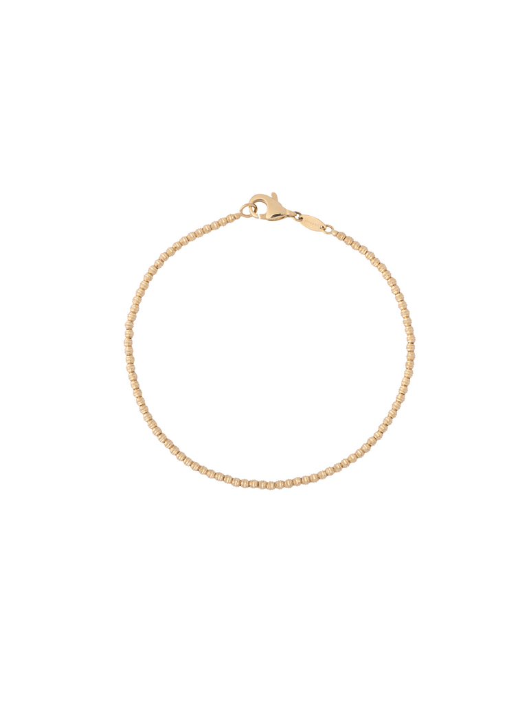Pulsera Bolitas Con Textura Oro 14k
