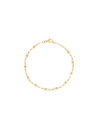 Pulsera Eslabon Tipo U Oro 14k