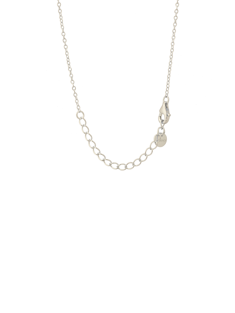 Collar Con Dije Rectangular Piedra Naranja