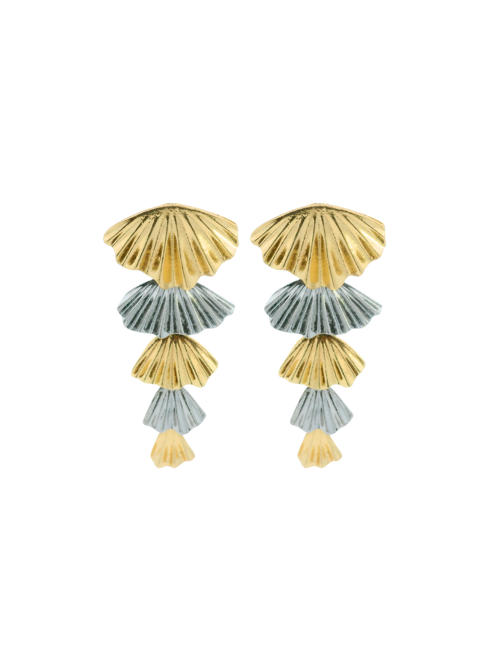Par Arete Hojas Combinado