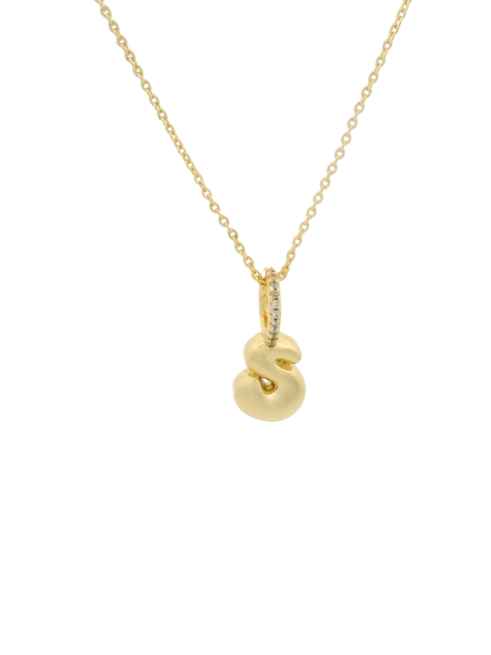 Collar Inicial Mini Bubble Chunky