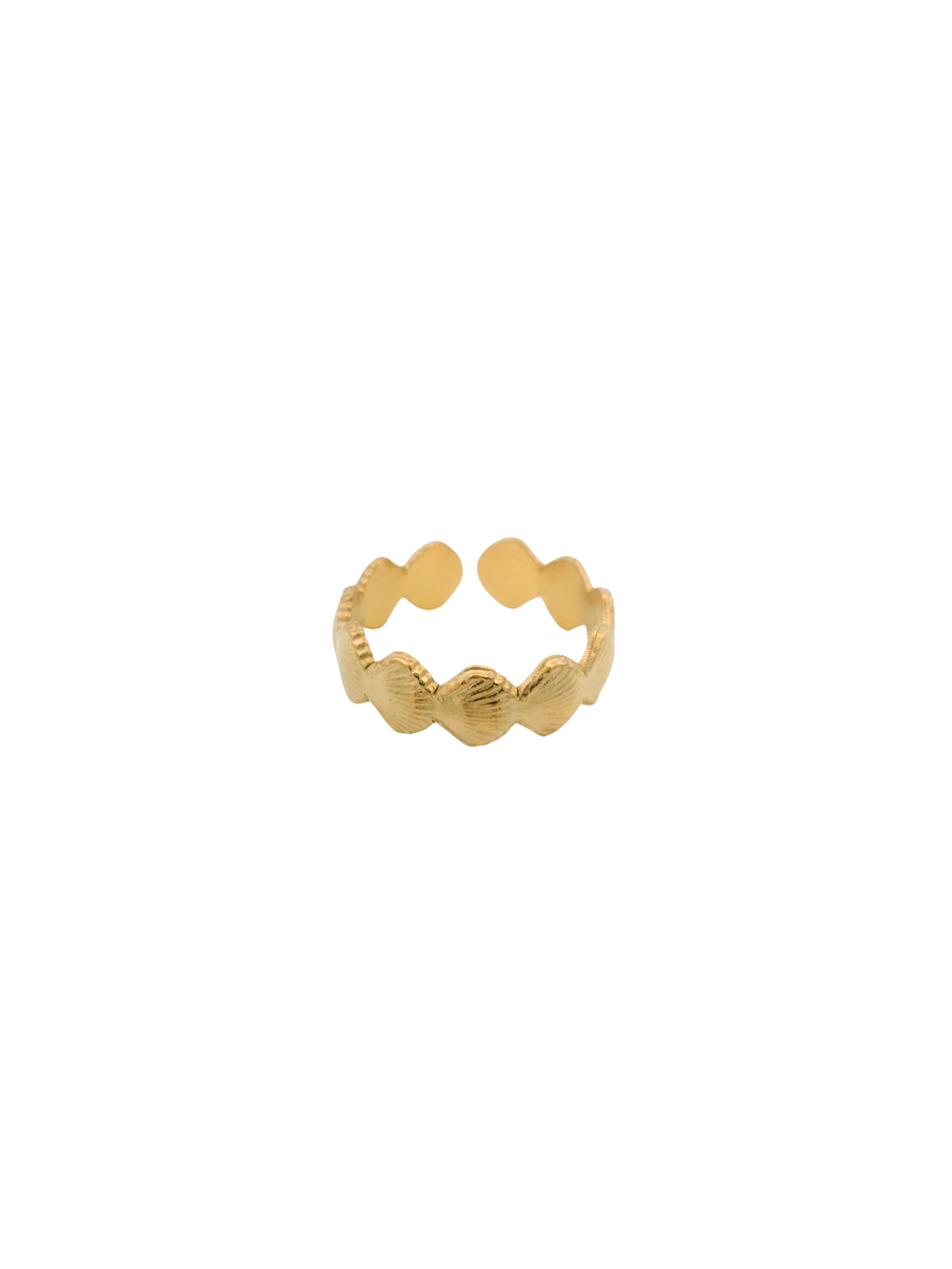 Anillo Semi Ajustable Conchas