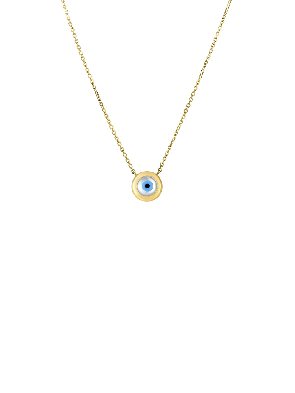 Collar Con Ojo Oro 14k