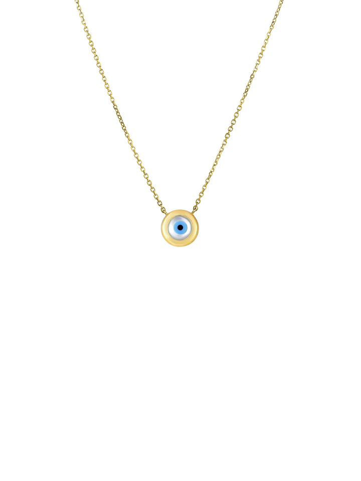 Collar Con Ojo Oro 14k