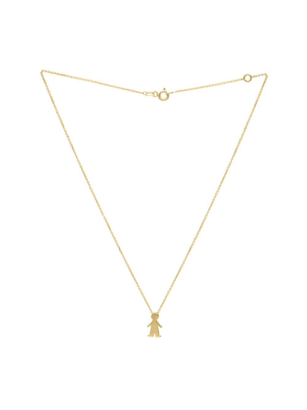 Collar Con Dije Niños Oro 14k