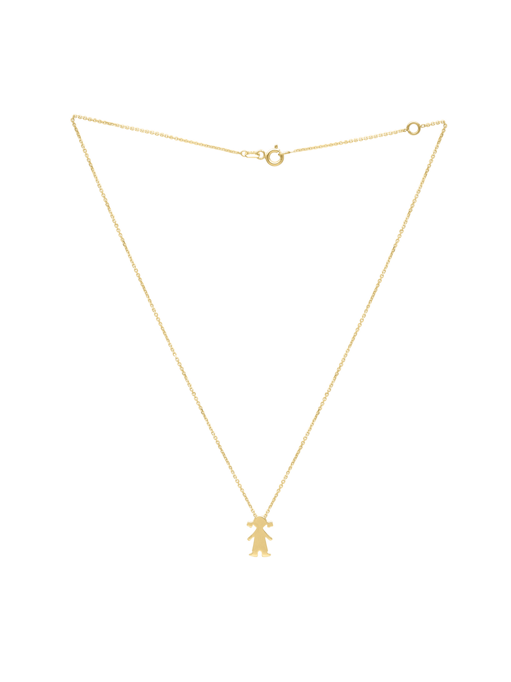 Collar Con Dije Niños Oro 14k