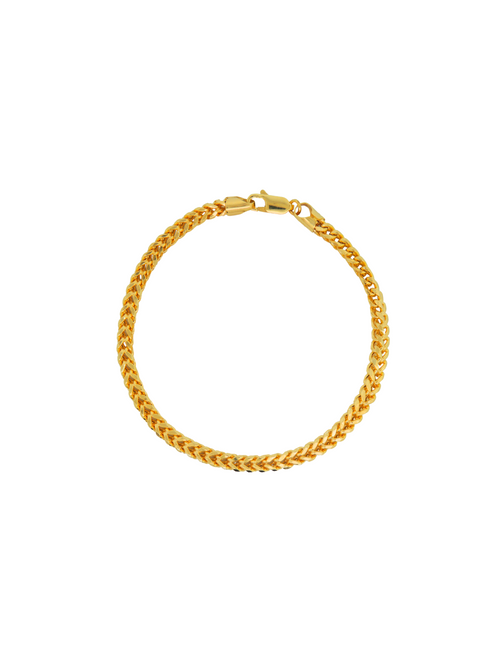 Pulsera Tipo Espiga Oro 14k