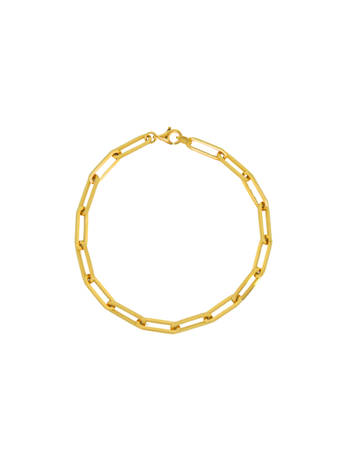 Pulsera Eslabones 4 mm Oro 14k