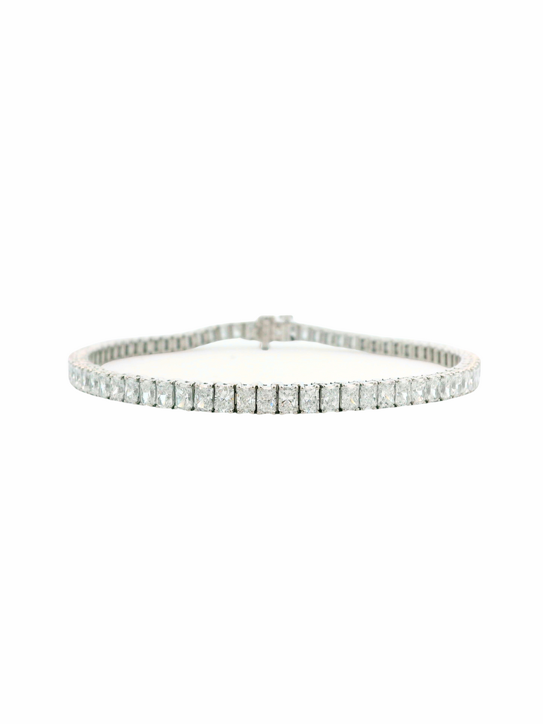 Princess Tennis Bracelet 8 Ct Diamantes Lab Grown