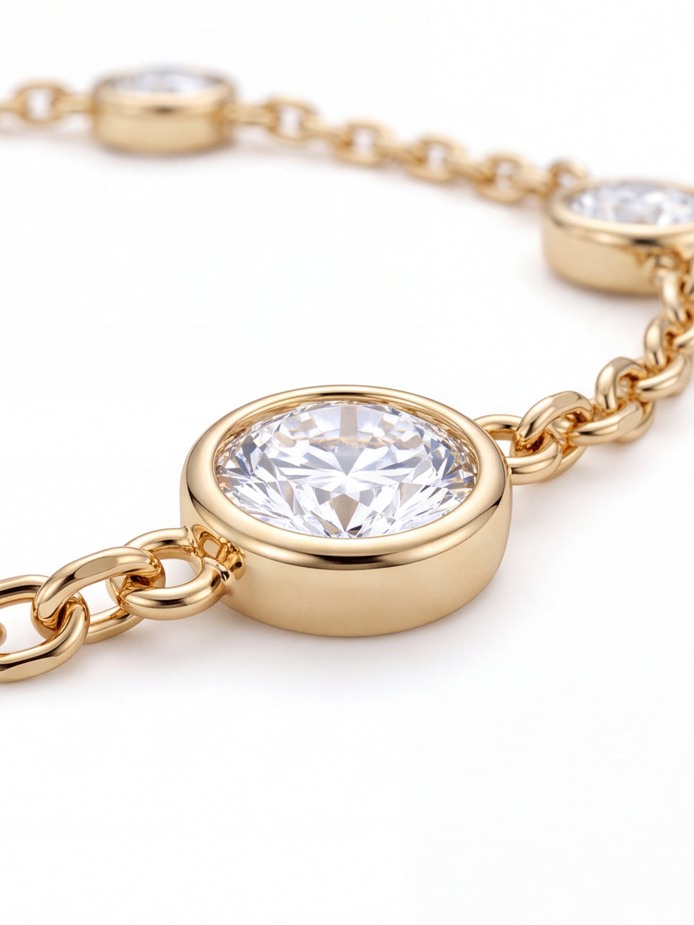 Pulsera Diamantes En Bisel Lab-Grown 1 Ct