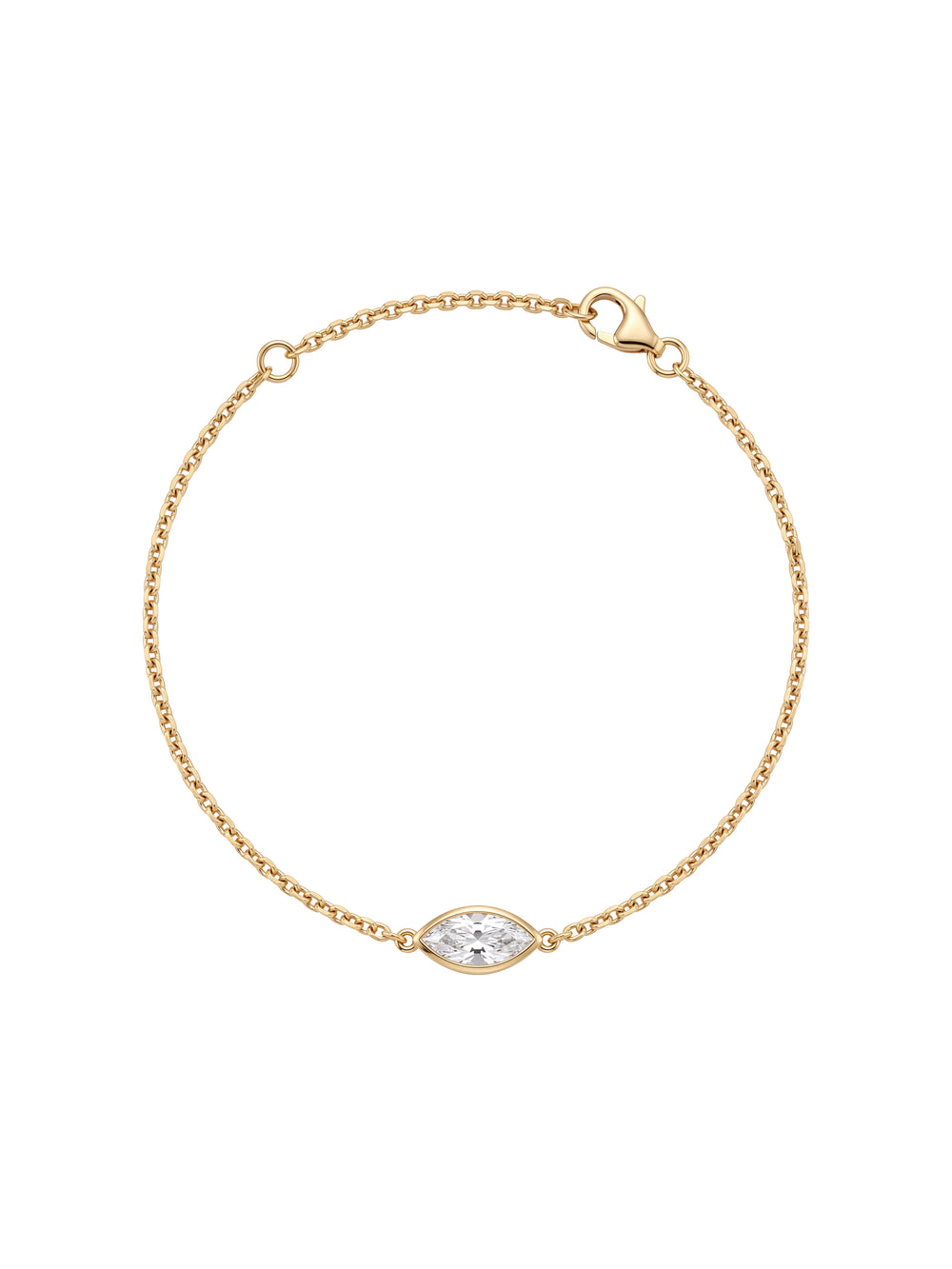 Pulsera Diamante Lab-Grown Solitario Corte Marquesa 0.7 Ct