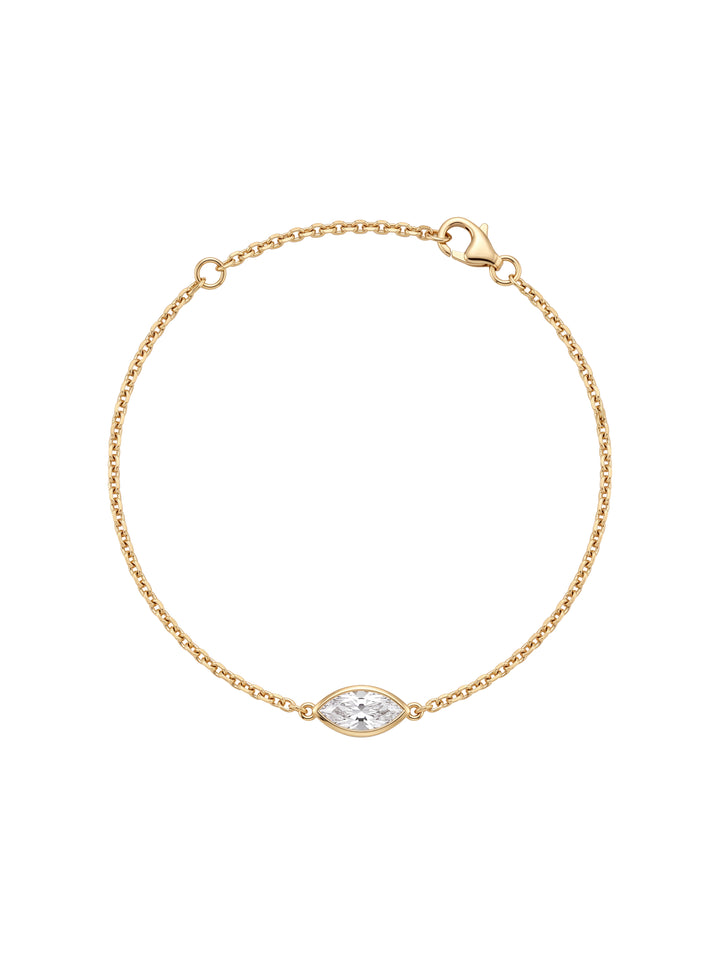 Pulsera Diamante Lab-Grown Solitario Corte Marquesa 0.7 Ct