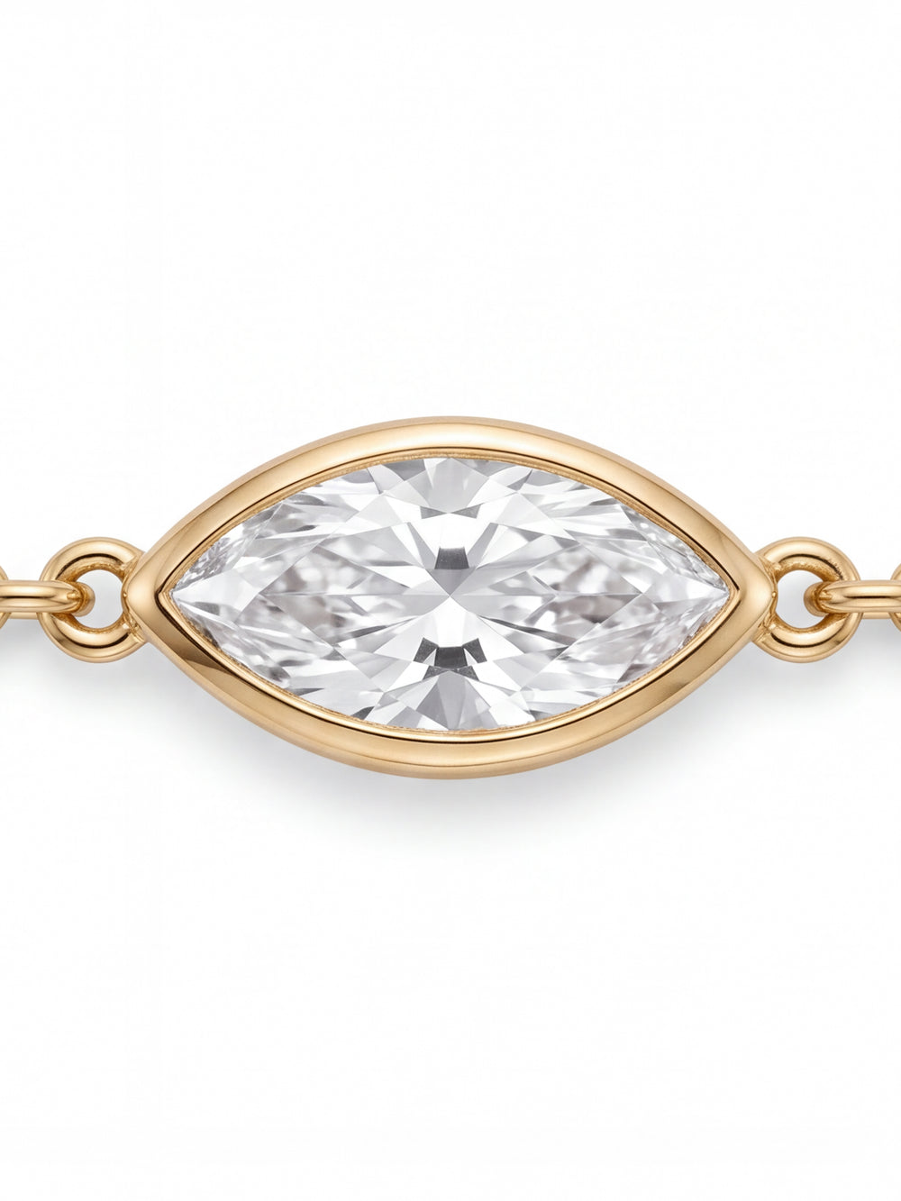 Pulsera Diamante Lab-Grown Solitario Corte Marquesa 0.7 Ct
