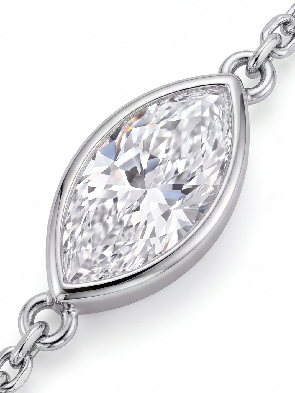 Pulsera Diamante Lab-Grown Solitario Corte Marquesa 0.7 Ct