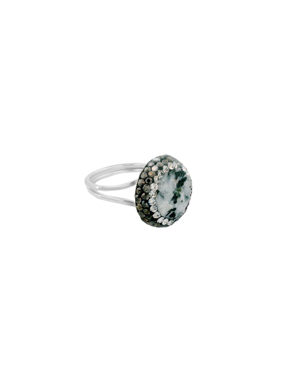 Anillo Con Piedra Jaspe Negra