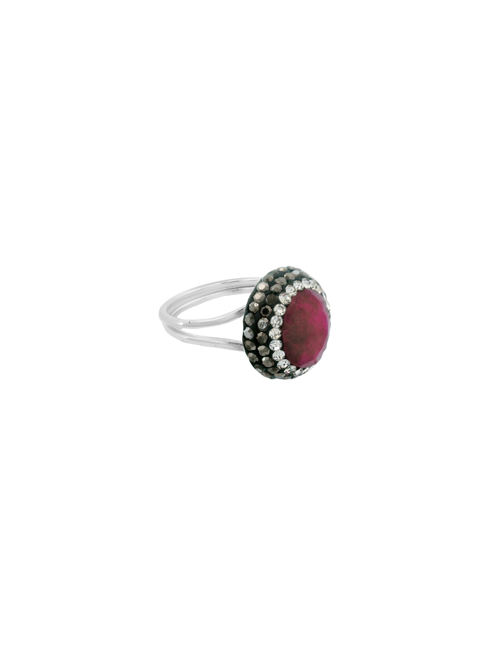 Anillo Con Piedra Rubí