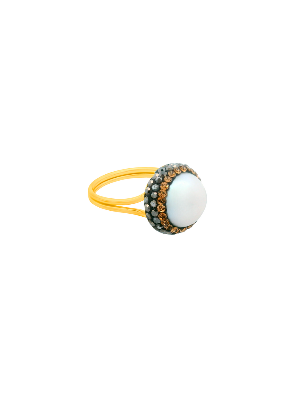 Anillo Con Perla Barroca