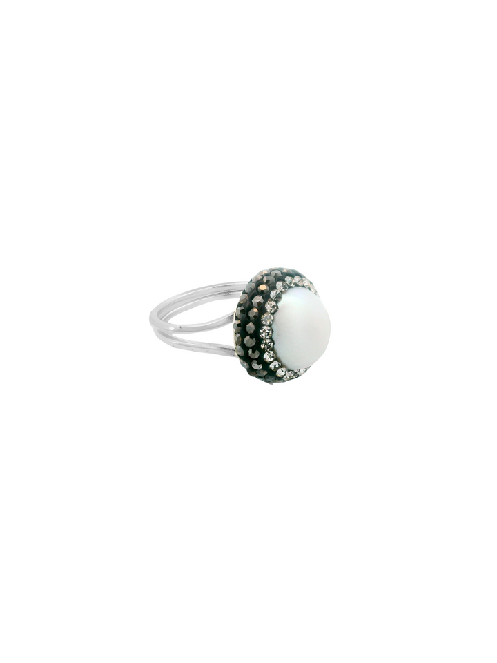 Anillo Con Perla Barroca