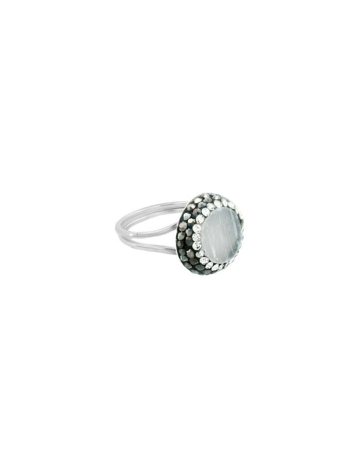 Anillo Con Piedra Selenita