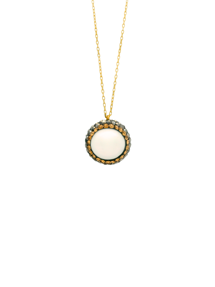 Collar Con Dije Perla Barroca