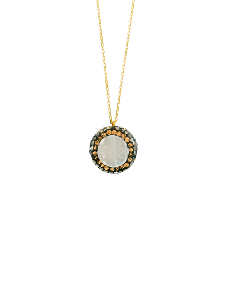 Collar Con Dije Piedra Selenita