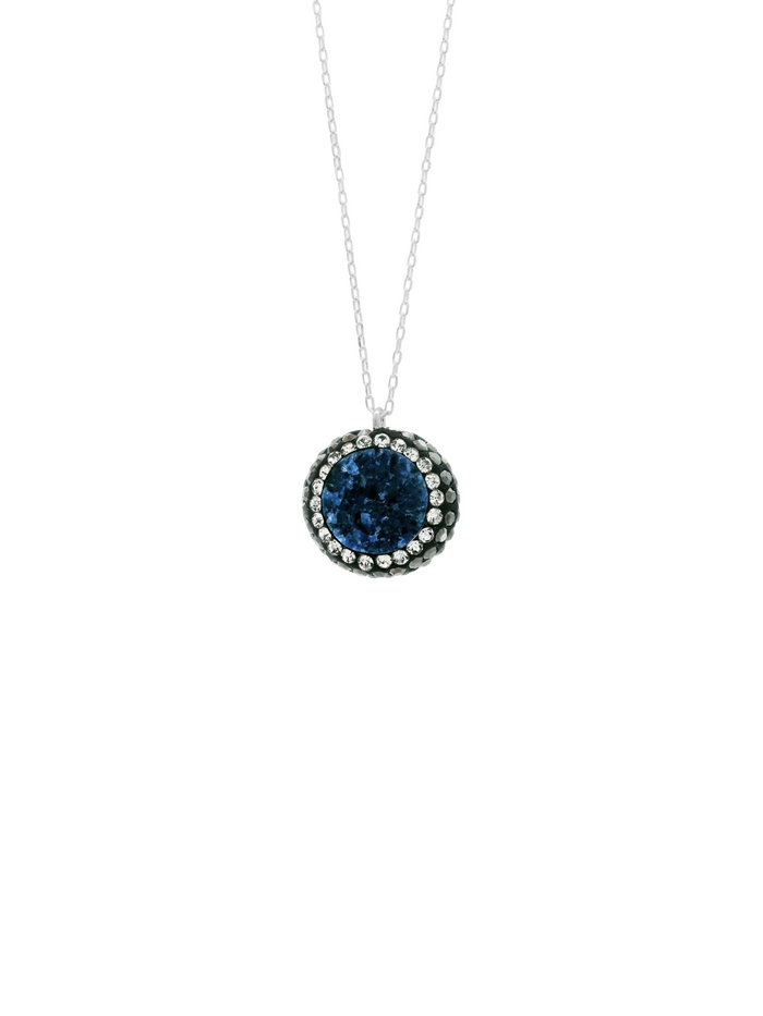 Collar Con Dije Calcita Azul