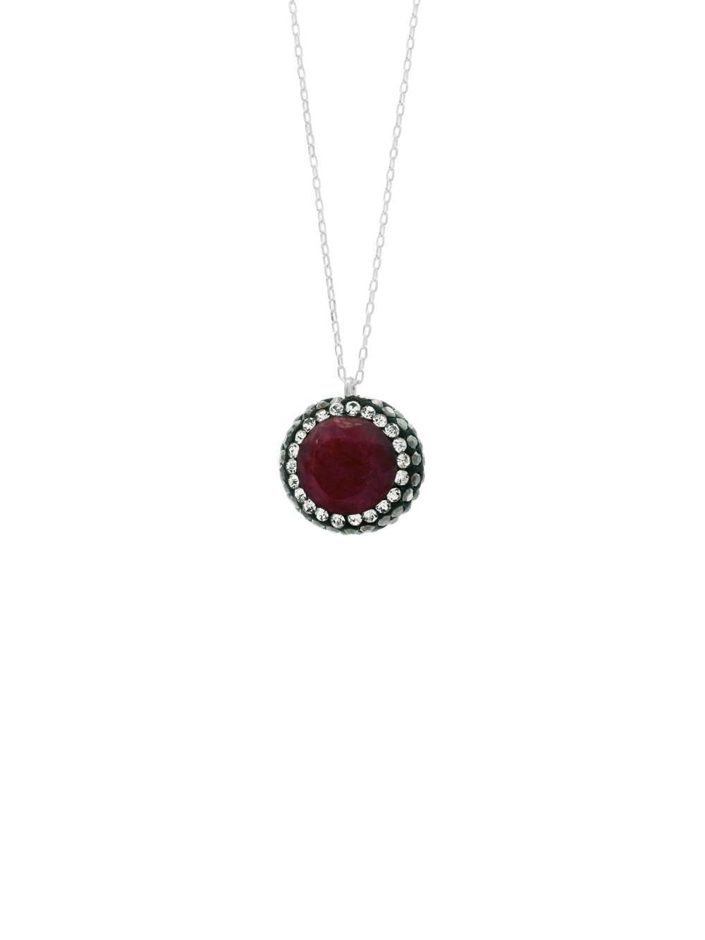 Collar Con Dije Rubi