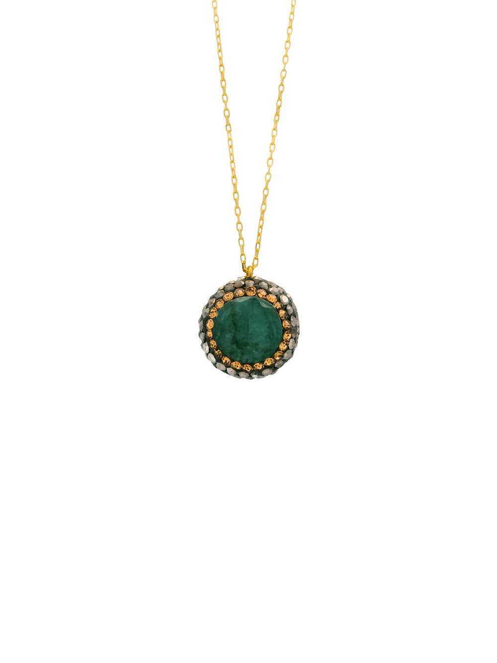 Collar Con Dije Esmeralda