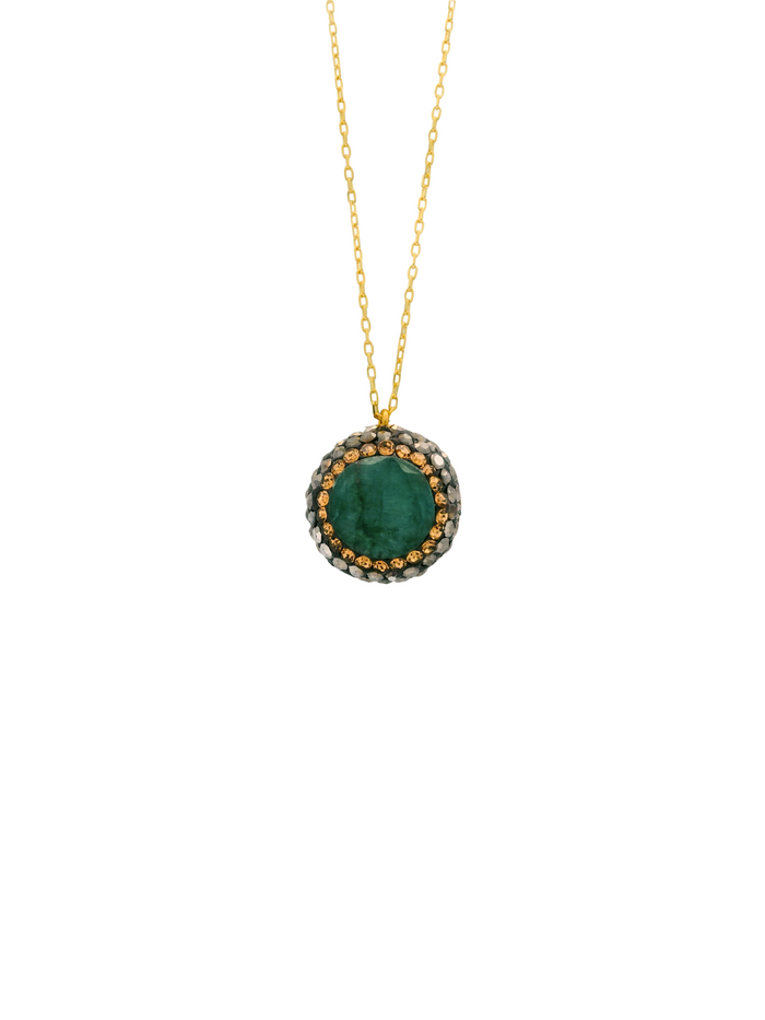 Collar Con Dije Esmeralda