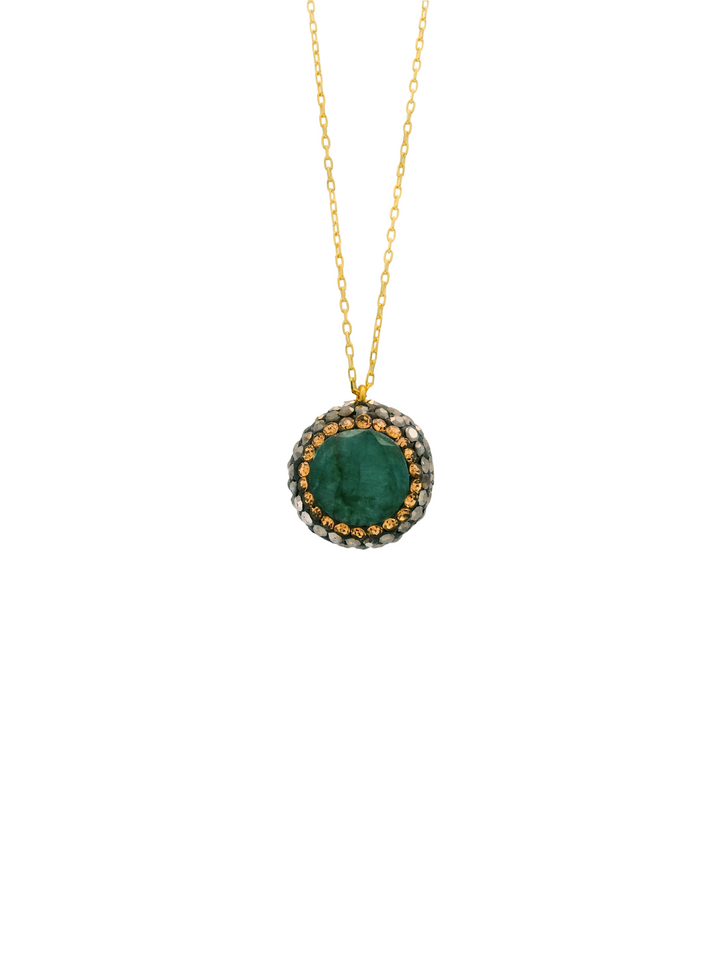 Collar Con Dije Esmeralda