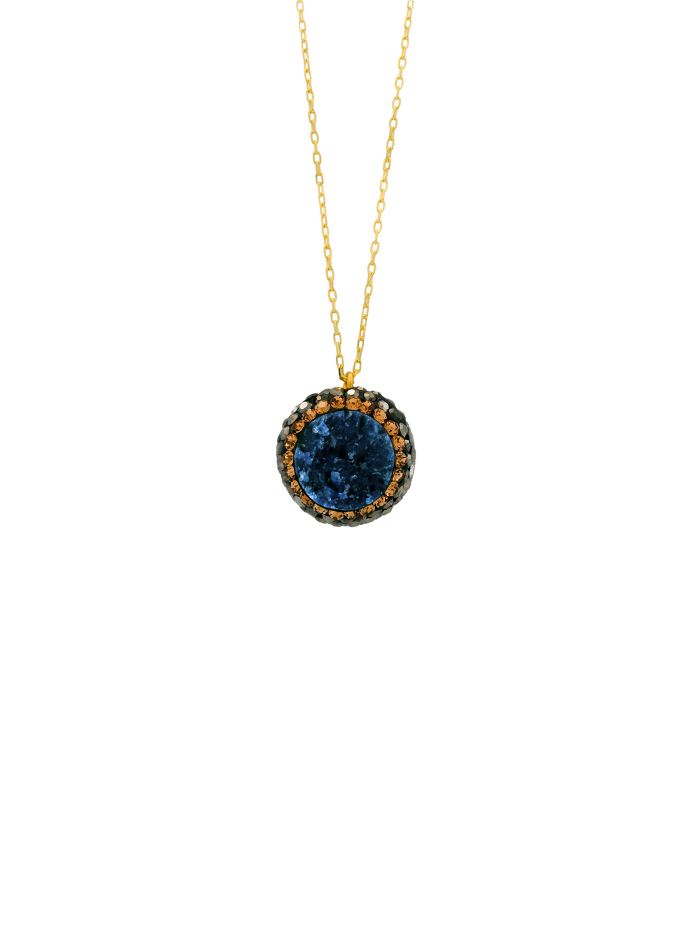Collar Con Dije Calcita Azul