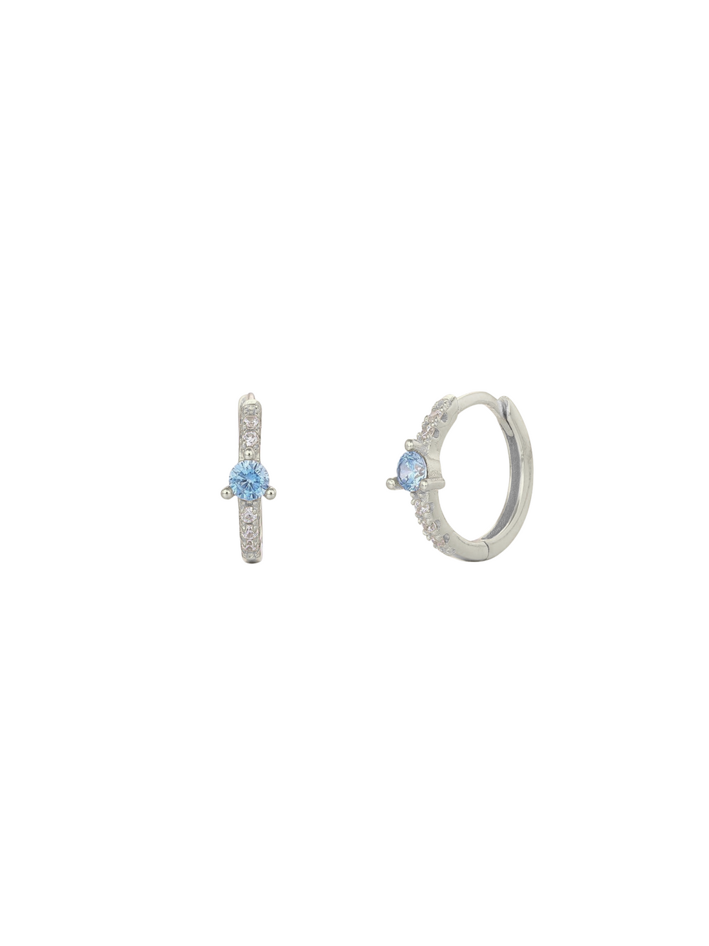Arracada Con Zirconia Celeste