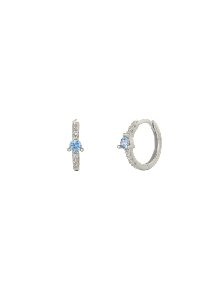 Arracada Con Zirconia Celeste