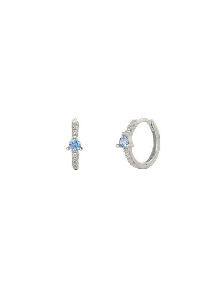 Arracada Con Zirconia Celeste