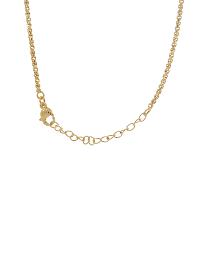 Collar Inicial Bubble Grande Con Zirconias