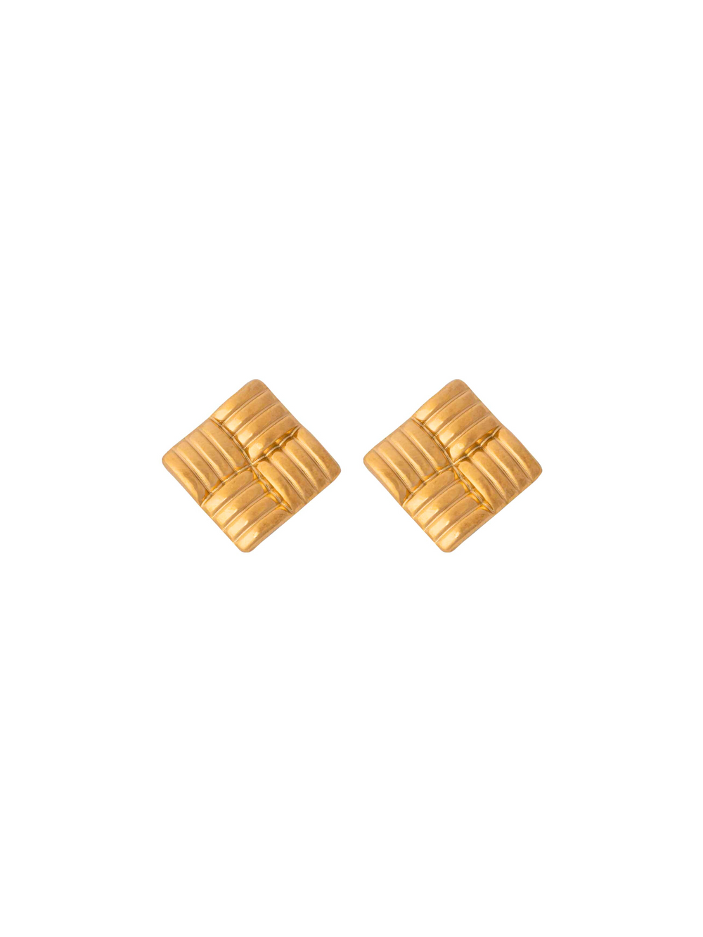 Par Arete Mini Rombo Trenzado