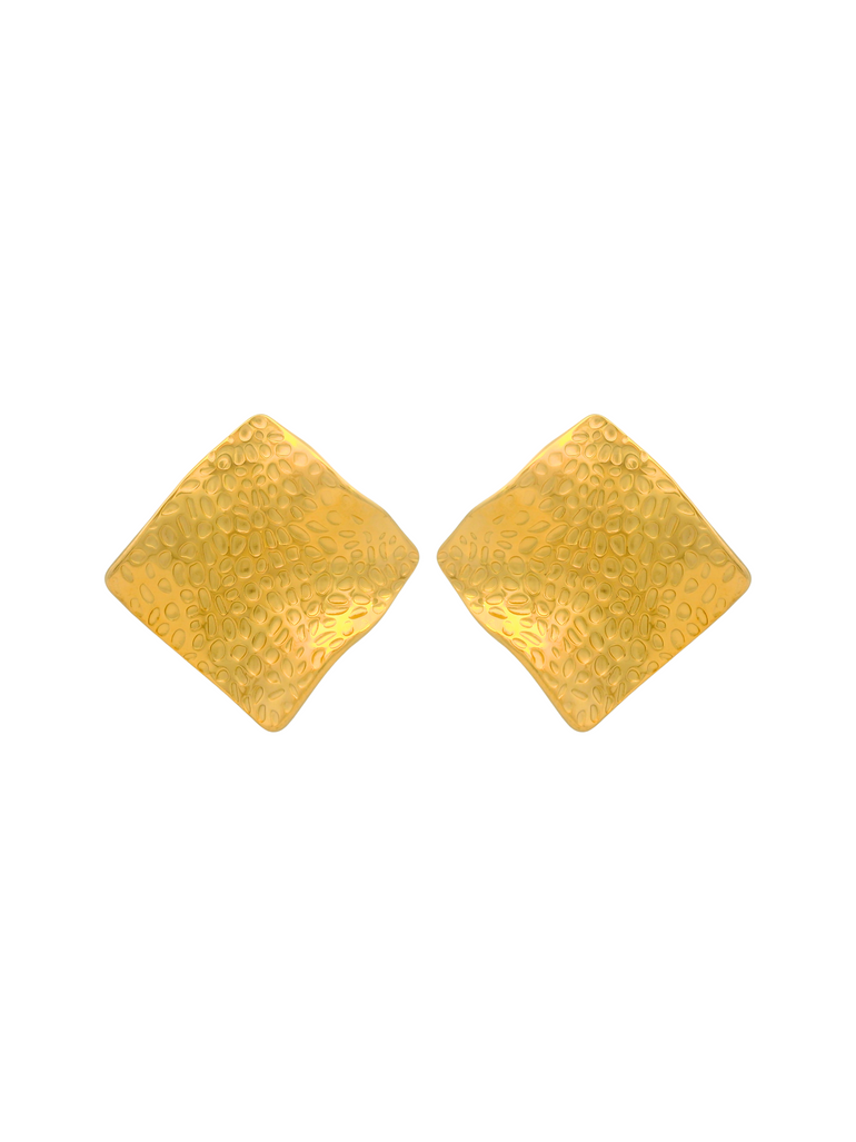 Par Arete Cuadrado Dorado