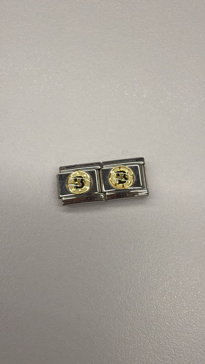 NUEVO charm B circulo blanco