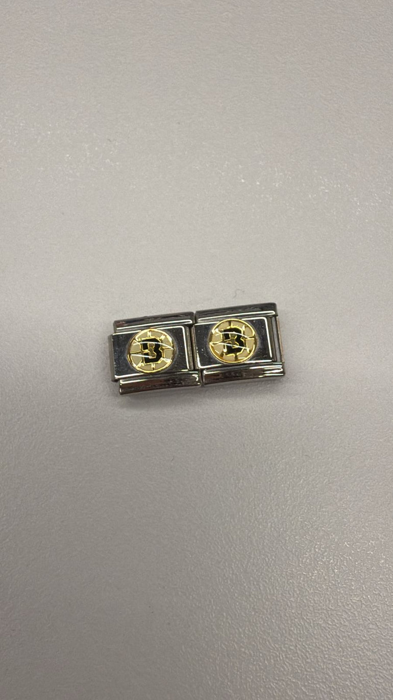 NUEVO charm B circulo blanco