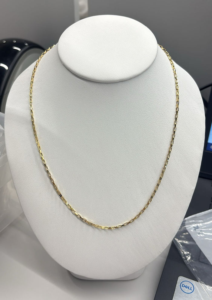 NUEVO cadena eslabon dorado hombre