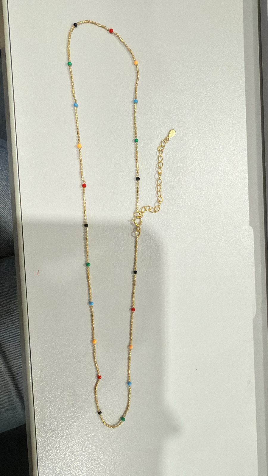 Collar Delgado Bolitas Rainbow