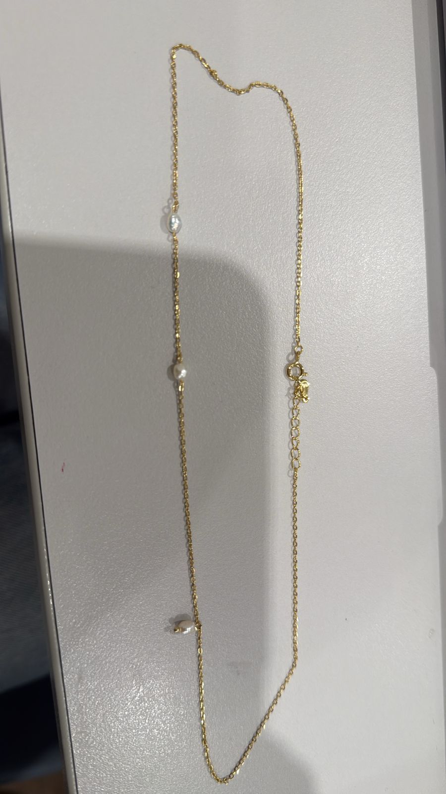 Collar Con Tres Perlitas