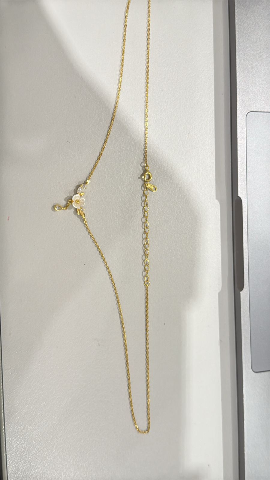 Collar Dije Flor Zirconia