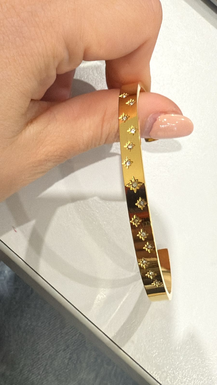 Brazalete Abierto Con Destellos