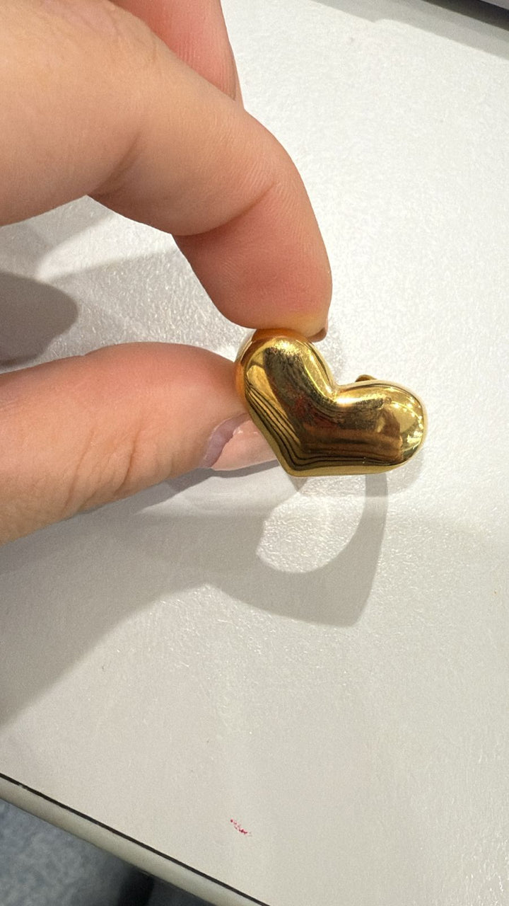 Anillo Corazon Chunky